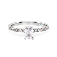  Emerald Cut Hidden Halo Diamond Engagement Ring - Gem-imas Diamond Jewellery