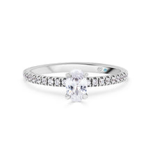  Oval Hidden Halo Diamond Engagement Ring - Gem-imas Diamond Jewellery