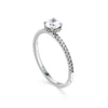 Round Brilliant Hidden Halo Diamond Engagement Ring - Gem-imas Diamond Jewellery