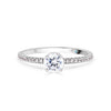 Round Brilliant Hidden Halo Diamond Engagement Ring - Gem-imas Diamond Jewellery