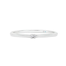  Letter I Morse Code Diamond Stacking Ring - Gem-imas Diamond Jewellery