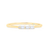 Letter J Morse Code Diamond Stacking Ring - Gem-imas Diamond Jewellery