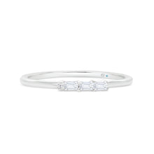  Letter J Morse Code Diamond Stacking Ring - Gem-imas Diamond Jewellery