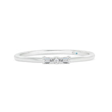  Letter K Morse Code Diamond Stacking Ring - Gem-imas Diamond Jewellery