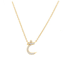  Arabic Diamond Pendant Letter 'K' (Kha) - Gem-imas Diamond Jewellery