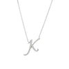 Love Letters - Diamond Initial Pendant K - Gem-imas Diamond Jewellery