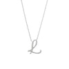 Love Letters - Diamond Initial Pendant L - Gem-imas Diamond Jewellery