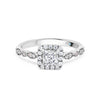 Layla Princess Halo Diamond Engagement Ring - Gem-imas Diamond Jewellery