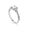 Layla Princess Halo Diamond Engagement Ring - Gem-imas Diamond Jewellery