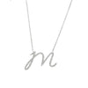 Love Letters - Diamond Initial Pendant M - Gem-imas Diamond Jewellery