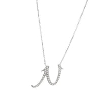  Love Letters - Diamond Initial Pendant N - Gem-imas Diamond Jewellery