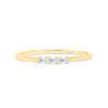 Letter O Morse Code Diamond Stacking Ring - Gem-imas Diamond Jewellery