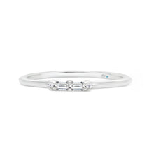  Letter P Morse Code Diamond Stacking Ring - Gem-imas Diamond Jewellery