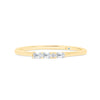 Letter Q Morse Code Diamond Stacking Ring - Gem-imas Diamond Jewellery