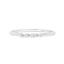  Letter Q Morse Code Diamond Stacking Ring - Gem-imas Diamond Jewellery