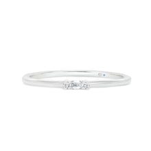  Letter R Morse Code Diamond Stacking Ring - Gem-imas Diamond Jewellery