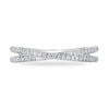 Crossover Pave Diamond RIng - Gem-imas Diamond Jewellery