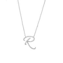  Love Letters - Diamond Initial Pendant R - Gem-imas Diamond Jewellery