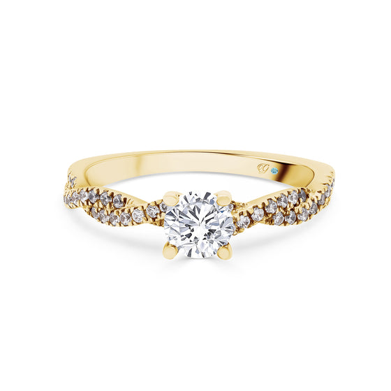 Raina Infinity Solitaire Diamond Engagement Ring - Gem-imas Diamond Jewellery