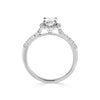 Cushion Cut Diamond Halo Engagement Ring - Gem-imas Diamond Jewellery