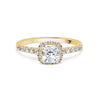 Cushion Cut Diamond Halo Engagement Ring - Gem-imas Diamond Jewellery