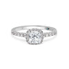 Cushion Cut Diamond Halo Engagement Ring - Gem-imas Diamond Jewellery