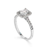 Emerald Cut Diamond Halo Engagement Ring - Gem-imas Diamond Jewellery