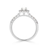 Oval Diamond Halo Engagement Ring - Gem-imas Diamond Jewellery