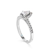 Pear Shaped Diamond Halo Engagement Ring - Gem-imas Diamond Jewellery