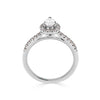 Pear Shaped Diamond Halo Engagement Ring - Gem-imas Diamond Jewellery