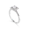 Princess Cut Diamond Halo Engagement Ring - Gem-imas Diamond Jewellery