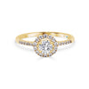 Round Brilliant Diamond Halo Engagement Ring - Gem-imas Diamond Jewellery