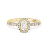 Oval Diamond Halo Engagement Ring - Gem-imas Diamond Jewellery