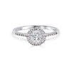 Round Brilliant Diamond Halo Engagement Ring - Gem-imas Diamond Jewellery