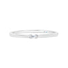 Letter T Morse Code Diamond Stacking Ring - Gem-imas Diamond Jewellery