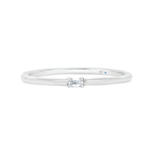  Letter T Morse Code Diamond Stacking Ring - Gem-imas Diamond Jewellery