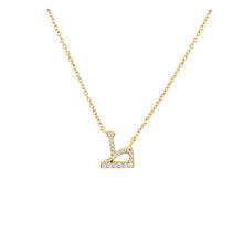  Arabic Diamond Pendant Letter 'T' (Ta) - Gem-imas Diamond Jewellery