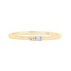 Letter U Morse Code Diamond Stacking Ring - Gem-imas Diamond Jewellery