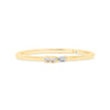 Letter V Morse Code Diamond Stacking Ring - Gem-imas Diamond Jewellery