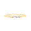 Letter W Morse Code Diamond Stacking Ring - Gem-imas Diamond Jewellery