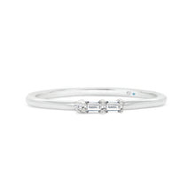  Letter W Morse Code Diamond Stacking Ring - Gem-imas Diamond Jewellery