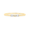 Letter X Morse Code Diamond Stacking Ring - Gem-imas Diamond Jewellery