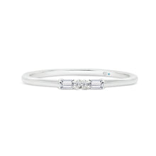  Letter X Morse Code Diamond Stacking Ring - Gem-imas Diamond Jewellery