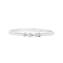  Letter Z Morse Code Diamond Stacking Ring - Gem-imas Diamond Jewellery