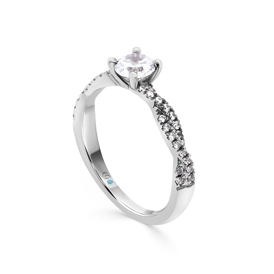 Raina Infinity Solitaire Diamond Engagement Ring - Gem-imas Diamond Jewellery